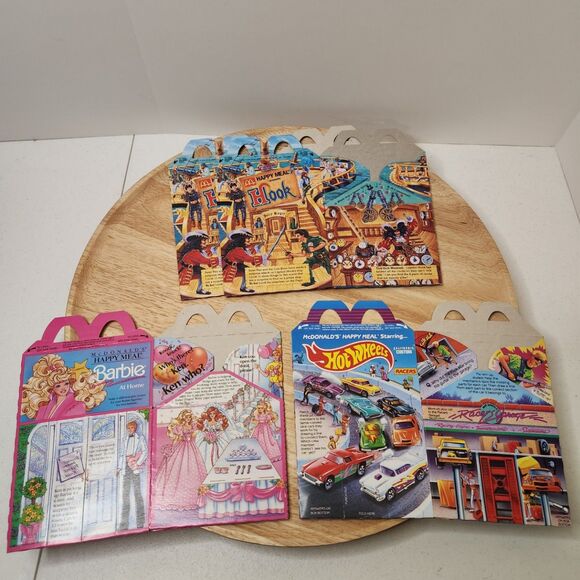 Vintage 1991 McDonald's Happy Meal Lot – Boxes & Bags | Barbie, Hot Wheels + - Picture 5 of 11
